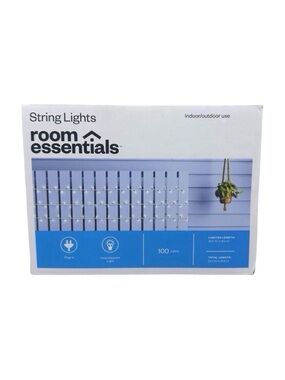 Room Essentials 100 Mini String Fairy Lights Indoor / Outdoor Use